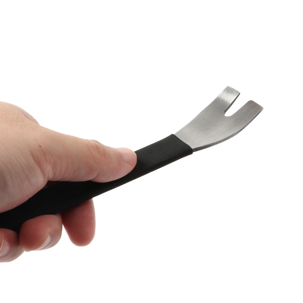 Stainless Steel Trim Removal Tool Car Trim Puller Pry Bar Dual Ends Pry Tools for Door Panel Audio Terminal Fastener Remover