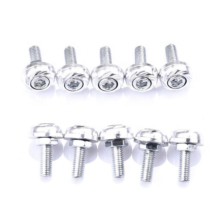 JDM Motorbike Fender Washers Auto Hex Head Bolts Fasteners License Plate Screw Nut
