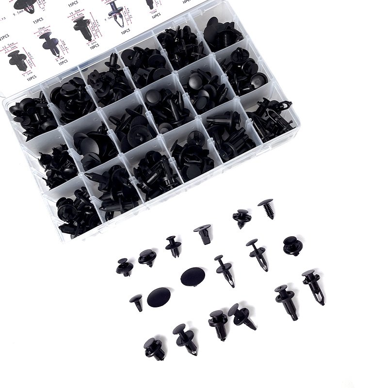 280PCS/Box 18 Kinds Plastic Fastener Mixed Auto Body Push Retainer Pin Rivet Bumper Door Trim Panel Fastener Clip Set for car