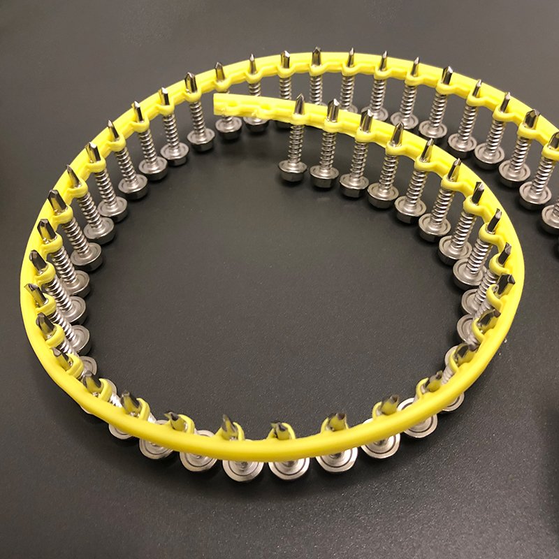 Coil Collated Hex Auto Feed System Hex Flange Head Drilling Screws Without Washers for Metal Fastening