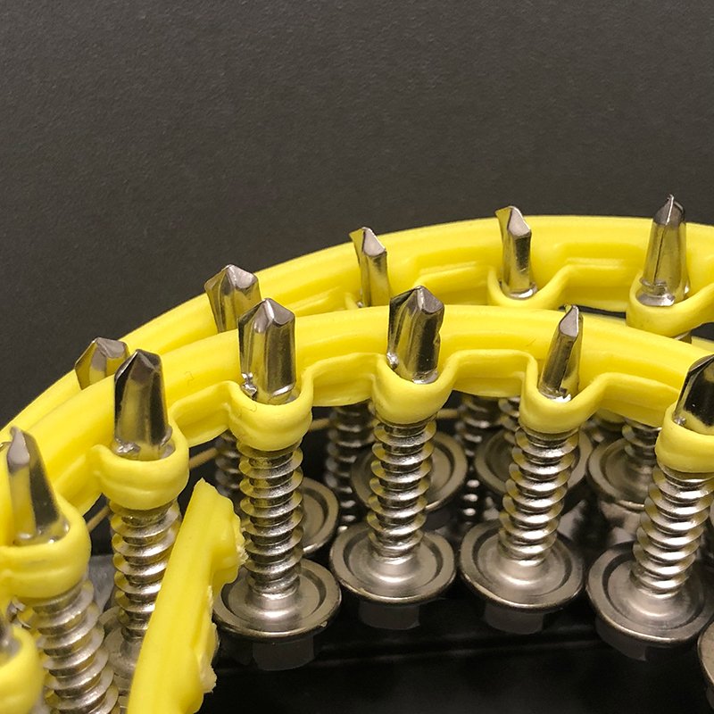 Coil Collated Hex Auto Feed System Hex Flange Head Drilling Screws Without Washers for Metal Fastening
