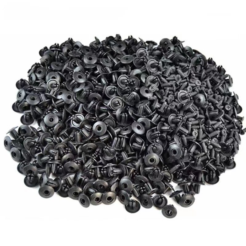Auto parts plastic fixing clip fastener rivet positioner door leaf plate nylon expansion core screws