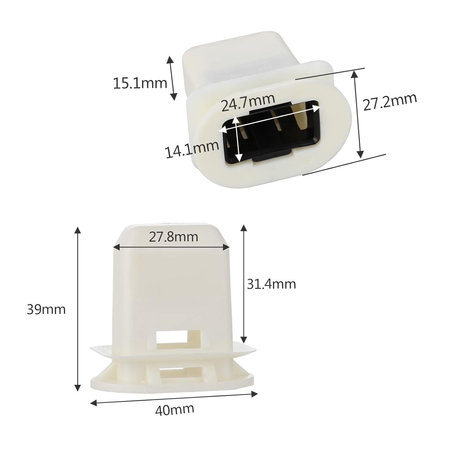 2pcs Rear Seat Cushion Pad Clip Rear Seat Clips Seat Fixed Buckle Fastener Plastic For Q7 A4 A6 S4 S6 New 4L0886373