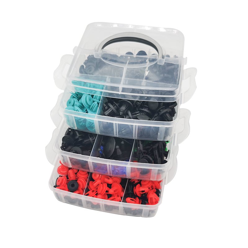 Hot Saling 635 Pieces Car Auto Push Pin Rivet Trim Panel Clip kit with 10 Tools