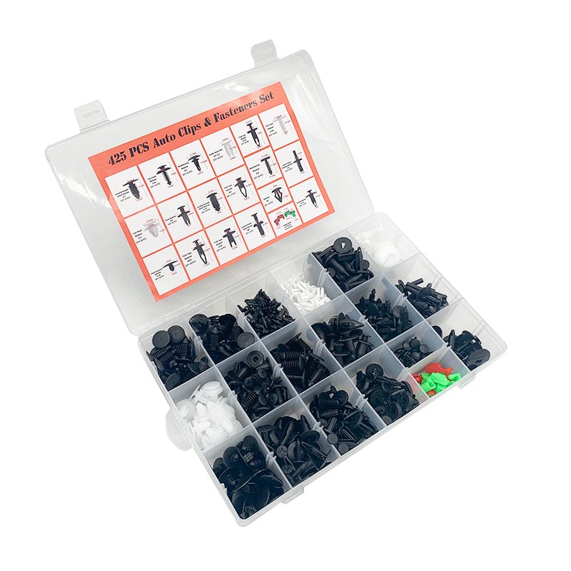 Hot Saling 635 Pieces Car Auto Push Pin Rivet Trim Panel Clip kit with 10 Tools