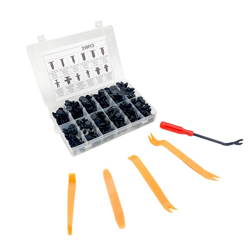 Hot Saling 635 Pieces Car Auto Push Pin Rivet Trim Panel Clip kit with 10 Tools