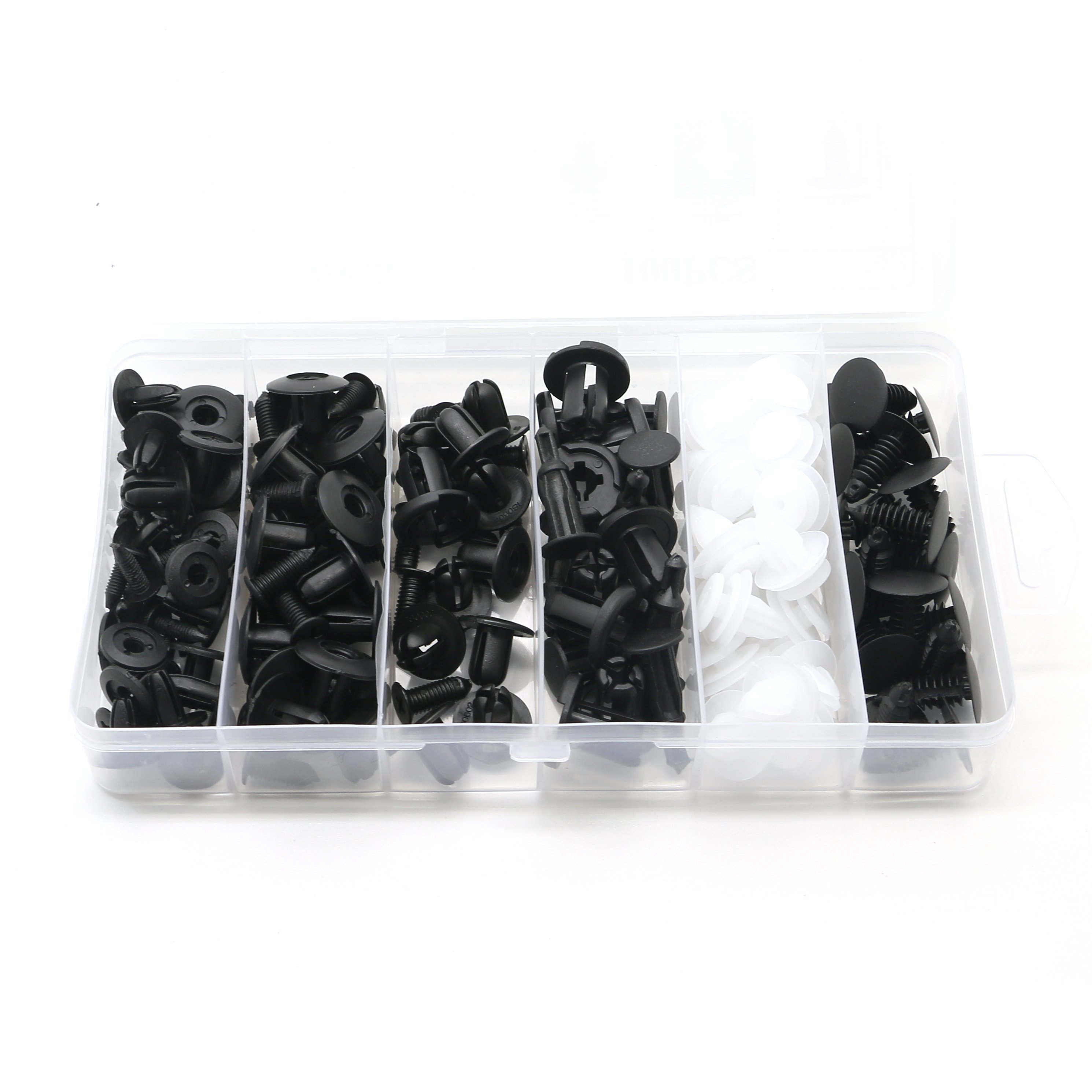 2024 Hot Sell 100PCS Universal Auto Plastic Car Clips & Fasteners For Bumper Push Retainer Trim Fender Door Panel Body