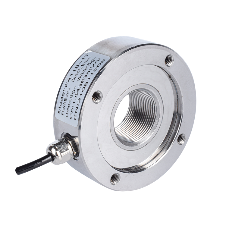5 10 20 30 50kN Mini Force Transducer Through Hole Load Cell Force Sensor For Bolt Fastening