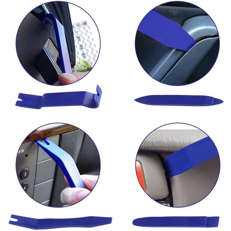 5 Pcs Car Trim Removal Tool Kit With Clip Fastener Remover Pry Tool For Door Window Auto Parts