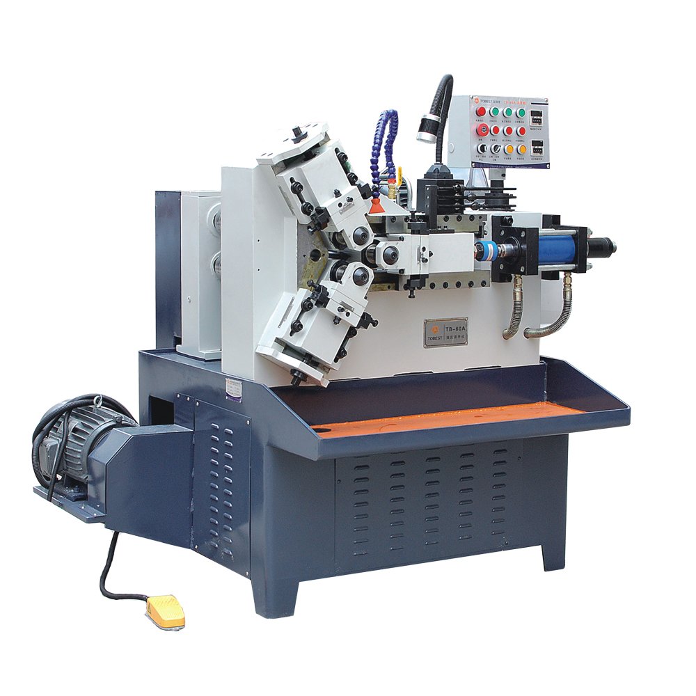 model TB-60A Auto parts Pneumatic tube pipe fitting fasteners NPT pipe BSP bolt making thread rolling machine