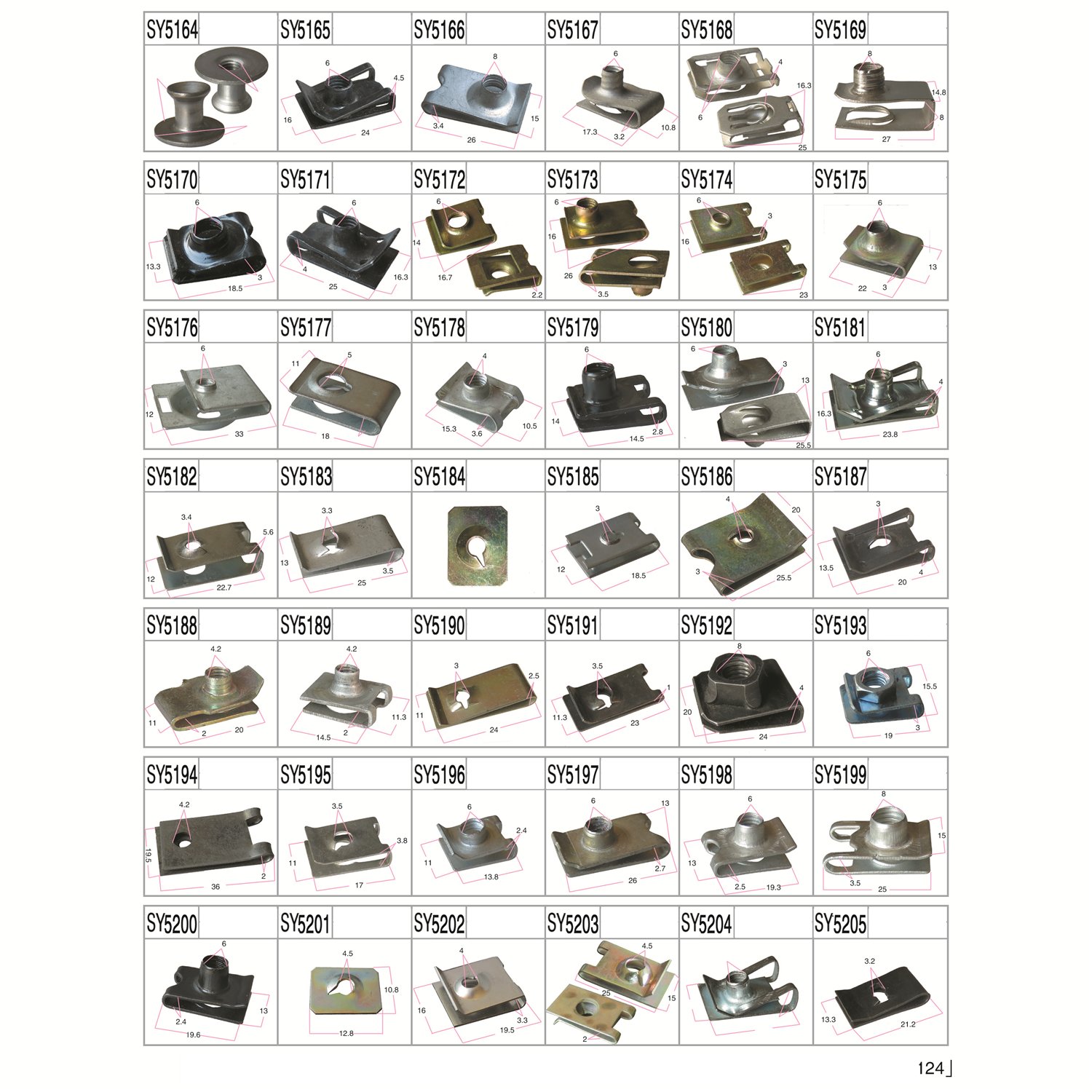 Car Push Retainer Clips & Auto Fasteners Assortment Clips Rivet Bumper Kit