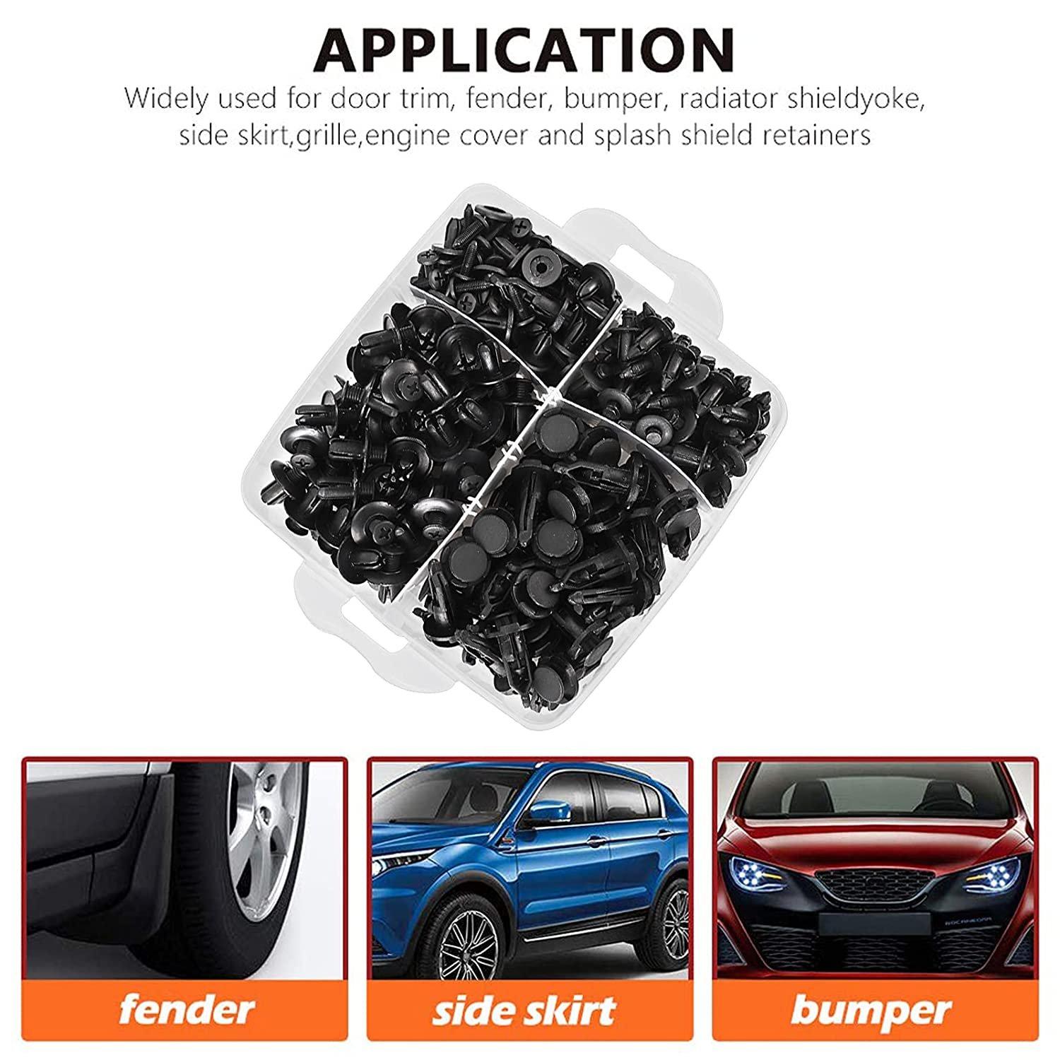 675Pcs Plastic Clips for Car Auto Fastener & Clips Retainer Bumper Buckle Door Trim Clip Push Plastic Rivet Fastener Automotive