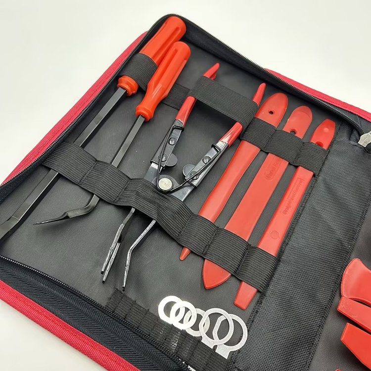 Universal Automobile Radio Panel Door Clip Trim Repair Tool Set Car Panel Removal Tools Yellow Bag Auto OEM