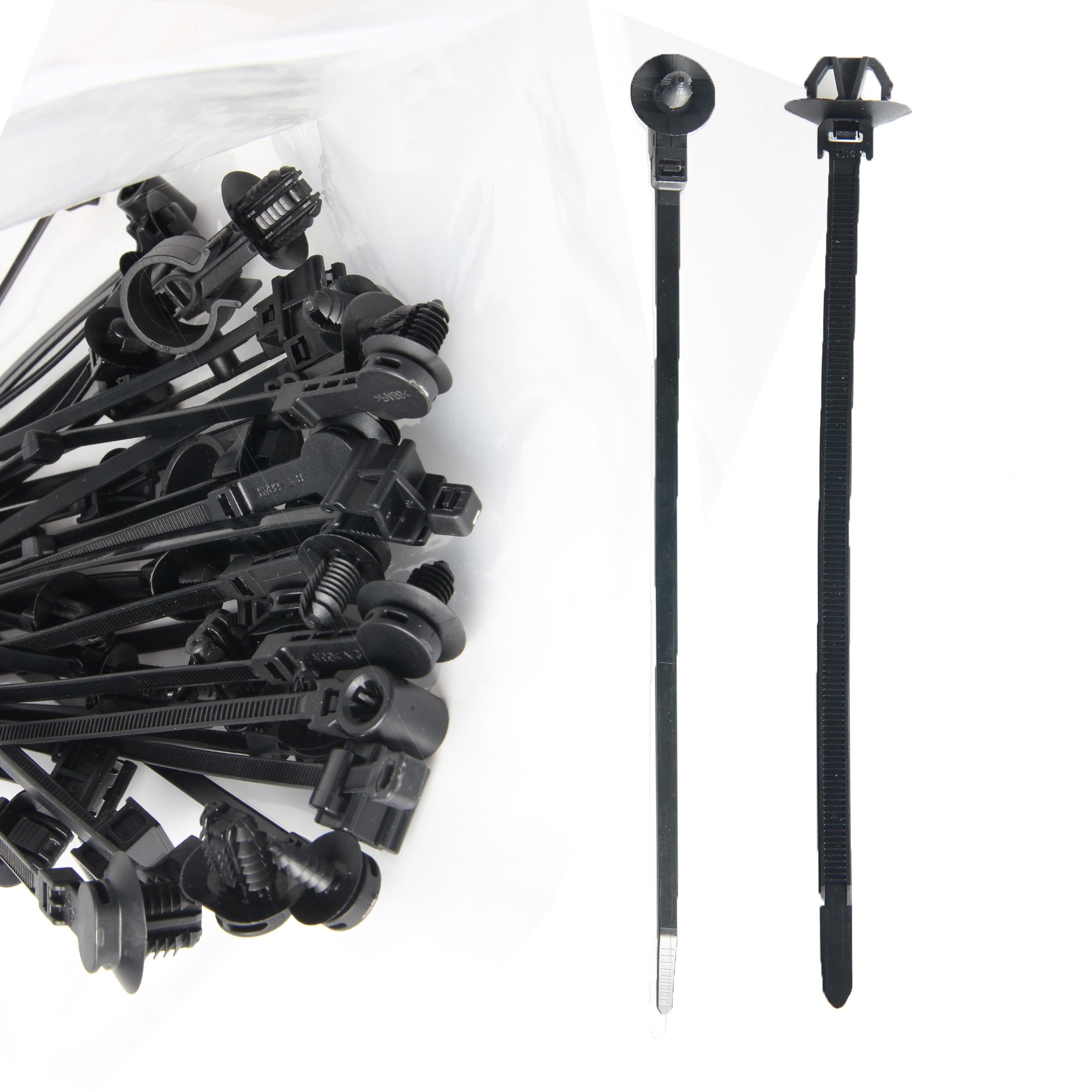 Cable and wire fastener Arrow style integrated Nylon tie automotive releasable self locking Strap automotive cable ties