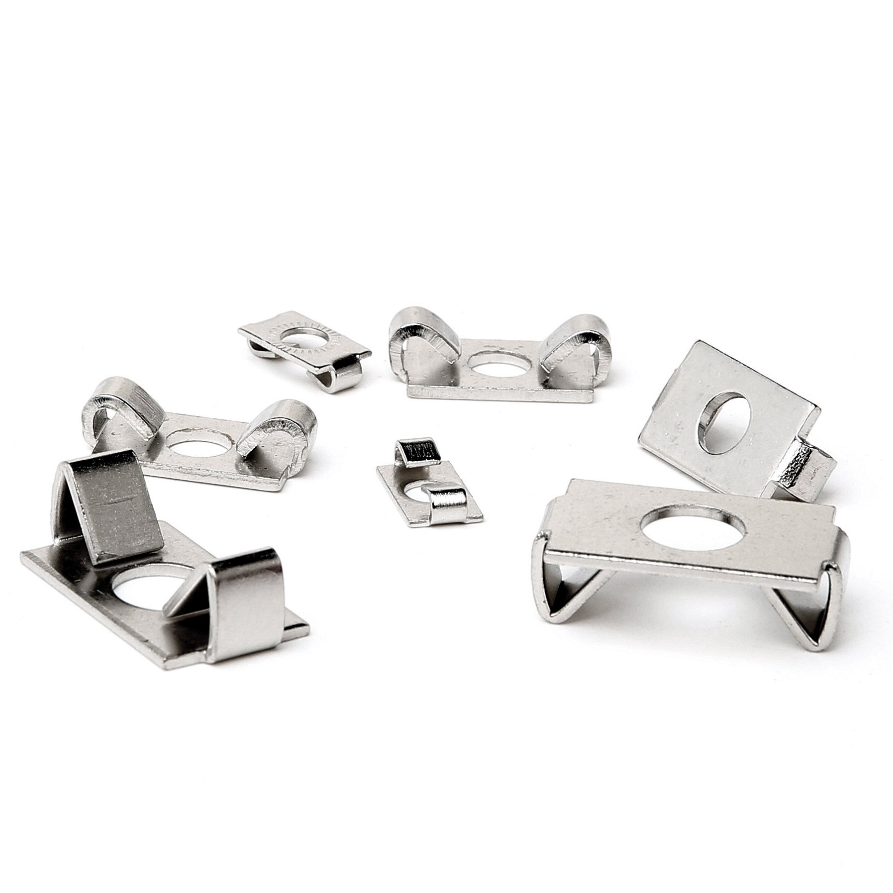 Carbon Steel DIN GB Elastic Clip Elastic Fastener 20/30/40/45 Series Aluminum Frame Components Zinc/Nickel Plated