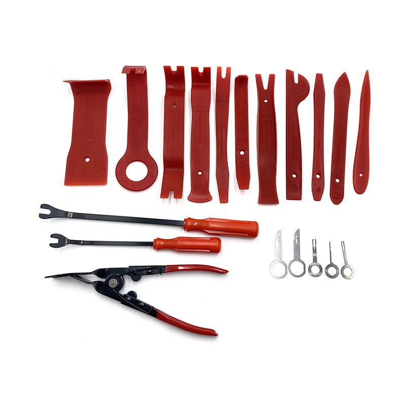19pcs Car Trim Disassembly Tool Interior Door Clip Panel Trim Dashboard Modification Clips Removal Tool Kit Removal Tool Kit