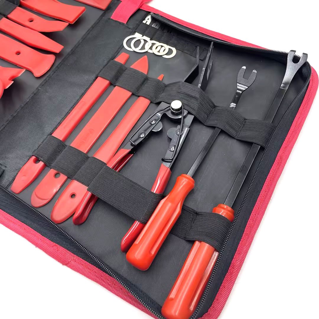 19pcs Car Trim Disassembly Tool Interior Door Clip Panel Trim Dashboard Modification Clips Removal Tool Kit Removal Tool Kit