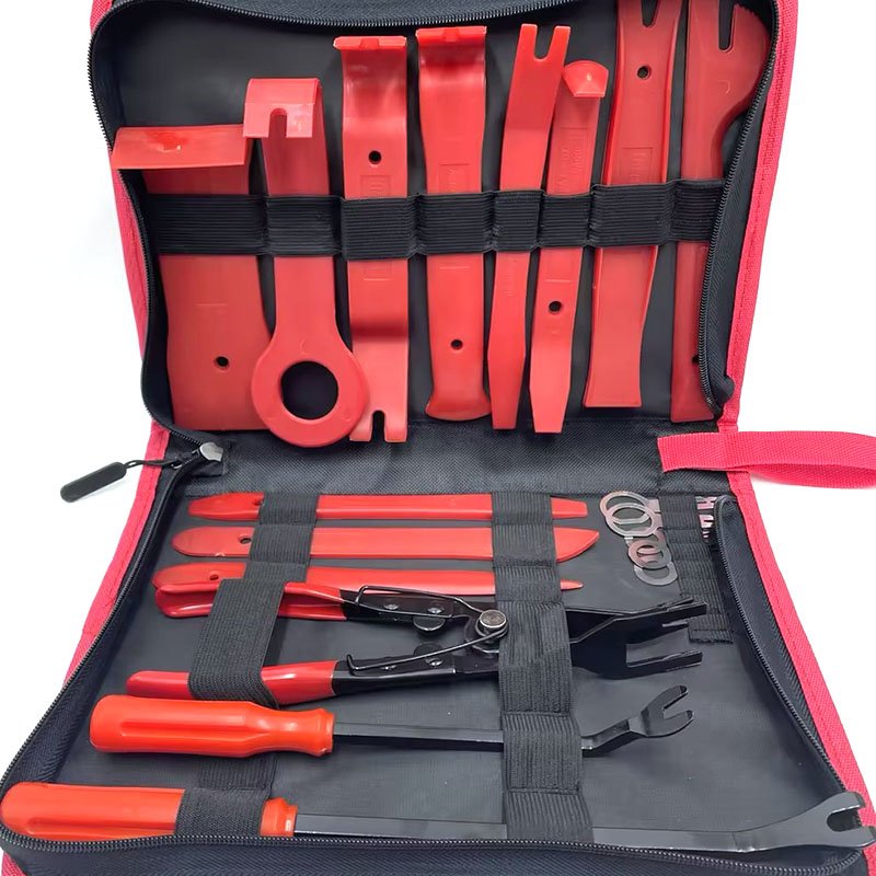 19pcs Car Trim Disassembly Tool Interior Door Clip Panel Trim Dashboard Modification Clips Removal Tool Kit Removal Tool Kit