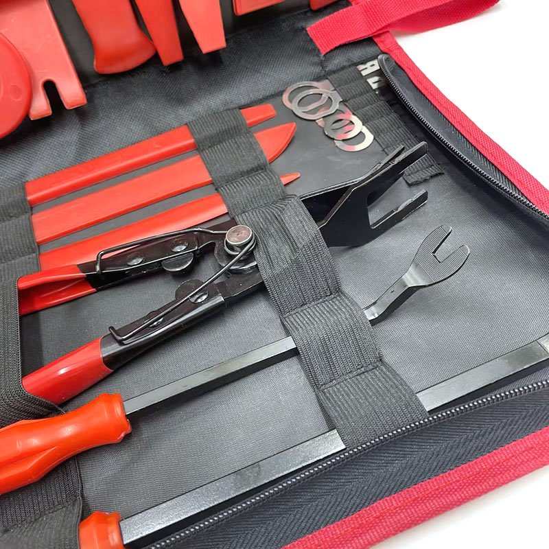 19pcs Car Trim Disassembly Tool Interior Door Clip Panel Trim Dashboard Modification Clips Removal Tool Kit Removal Tool Kit