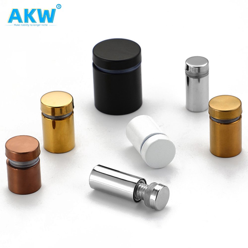 AKW Solderable Standoff Fasteners Advertising Nails Acrylic Display Glass Table Standoffs