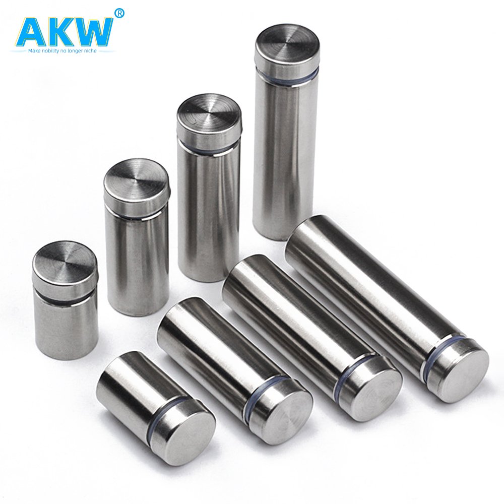 AKW Solderable Standoff Fasteners Advertising Nails Acrylic Display Glass Table Standoffs