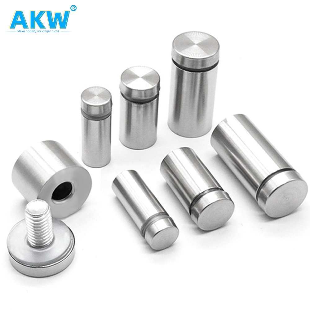 AKW Solderable Standoff Fasteners Advertising Nails Acrylic Display Glass Table Standoffs