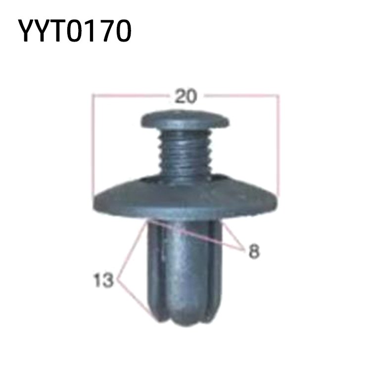 Factory Supply Black Automotive Plastic Clips Rivets & Screws Buckle Auto Fastener & Clip