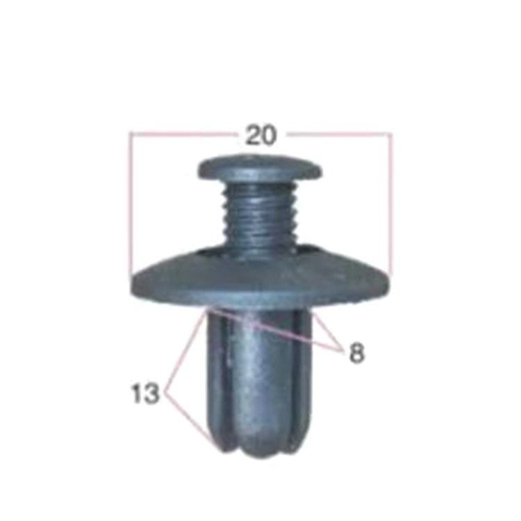 Factory Supply Black Automotive Plastic Clips Rivets & Screws Buckle Auto Fastener & Clip