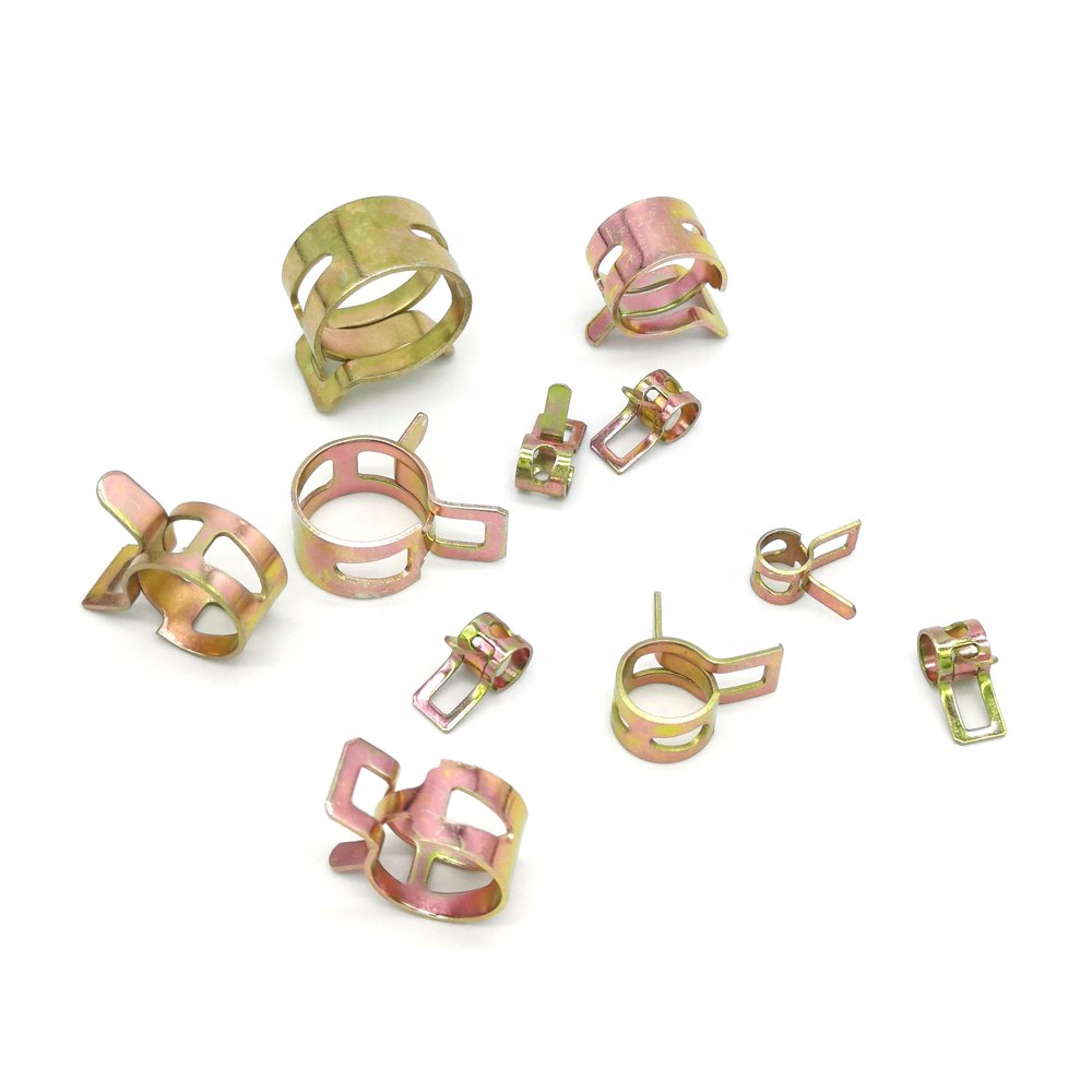 Spring Zinc Steel Hose Clamp Fuel Line Hose Clamps Auto Fastener Spring Pipe Cable Clamp