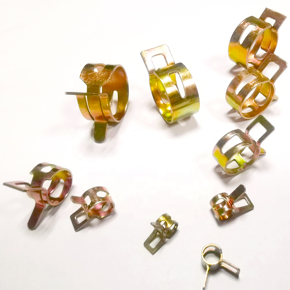 Spring Zinc Steel Hose Clamp Fuel Line Hose Clamps Auto Fastener Spring Pipe Cable Clamp