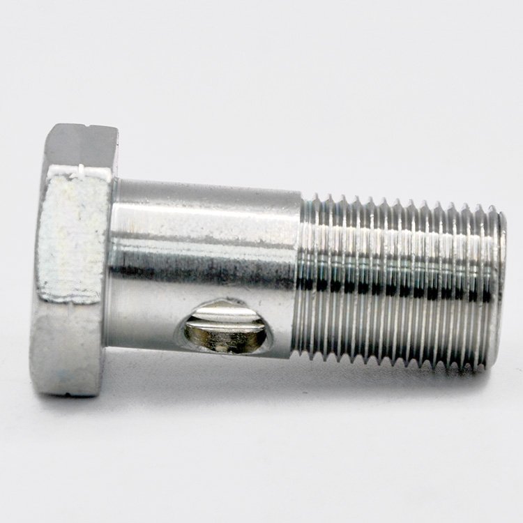 Oem Customized 4 Holes Hollow Bolt Hydraulic Hose Auto Parts Pipe Connector Hex Banjo Hollow Bolt