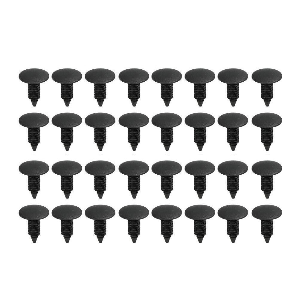 190PCS Set Car Universal Buckle 6 Models Size Fasten Rivet Clamping Fastener Buckle Auto Accessory ABS Material Fixed Screw