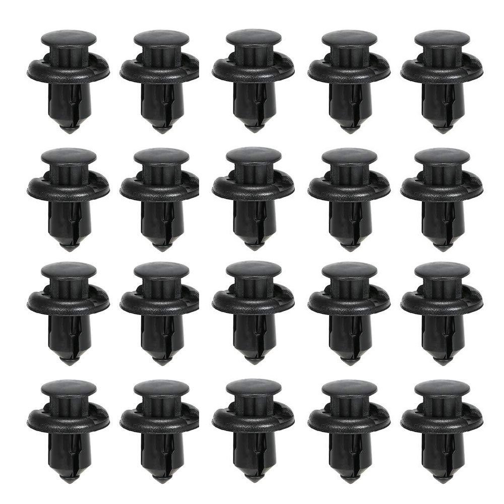 190PCS Set Car Universal Buckle 6 Models Size Fasten Rivet Clamping Fastener Buckle Auto Accessory ABS Material Fixed Screw