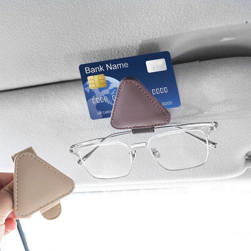 Wholesale Multifunctional Magnetic Eyeglass Hanger Mount Ticket Card Clip Sunglass Holder for Car Sun Visor