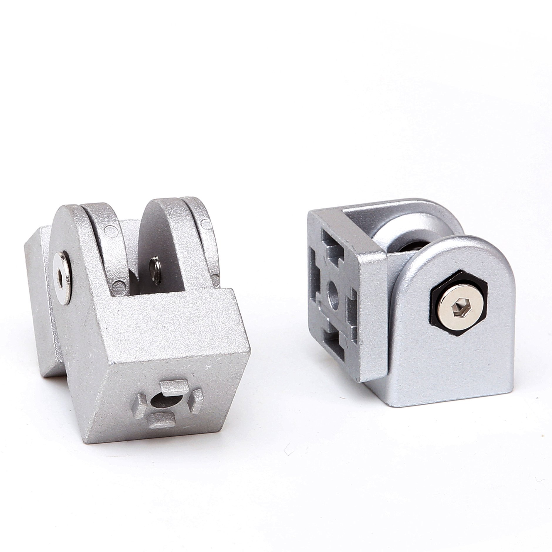 Aluminum Alloy DIN GB Movable Hinge Pivot Hinge Hardware Fastener Aluminum Profile 2020/3030/4040/4545 Arbitrary Angle Connector