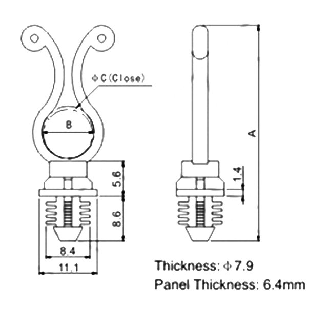 Promotion File Fastener Window Casement Slot Slotted Headless Screw Round Plastic Nylon Rotary t Nut