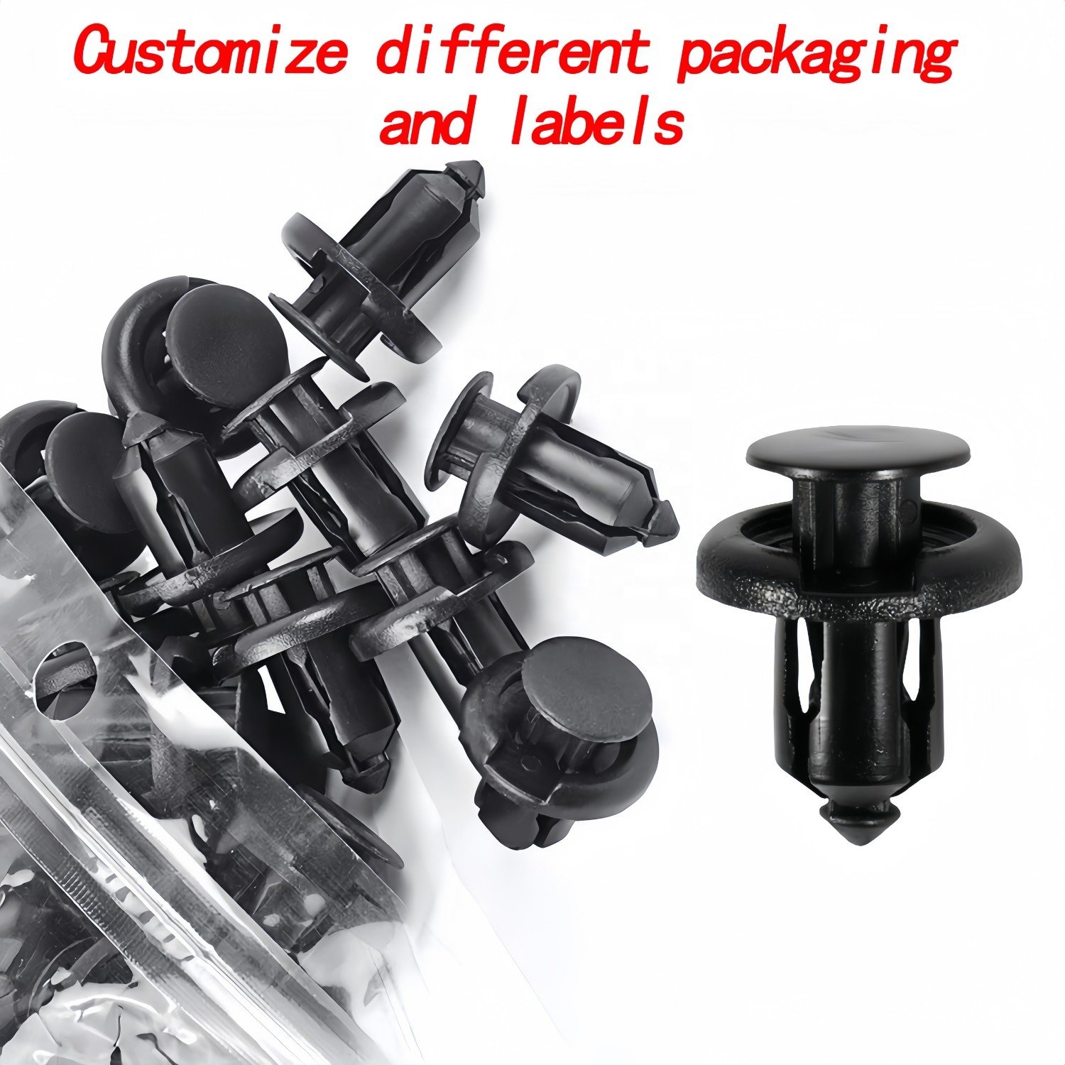 Auto Body Fastener Plastic Nylon Clip 10 mm Push-type Retainer Clip Bumper Clips for Honda 91503-SZ3-003