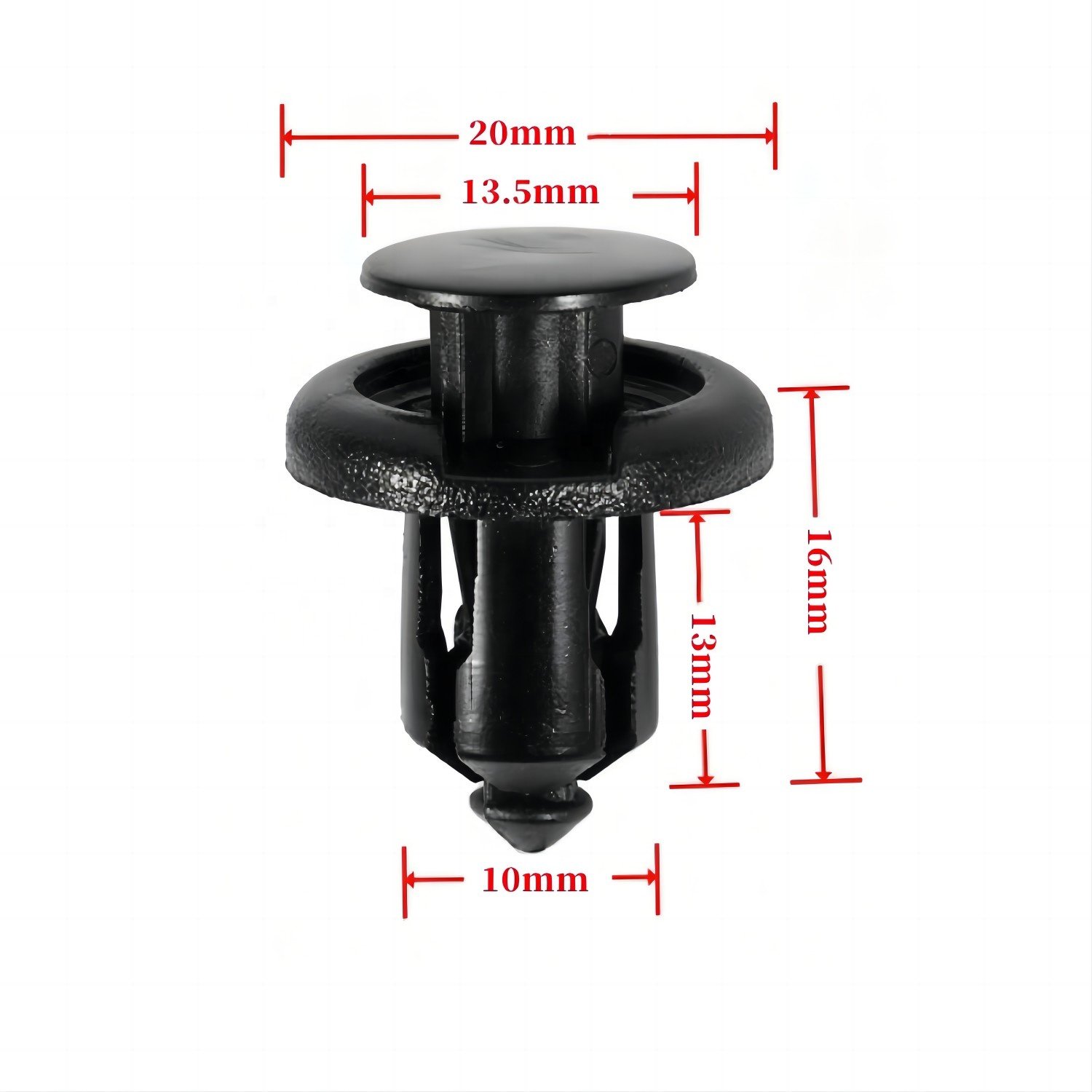 Auto Body Fastener Plastic Nylon Clip 10 mm Push-type Retainer Clip Bumper Clips for Honda 91503-SZ3-003
