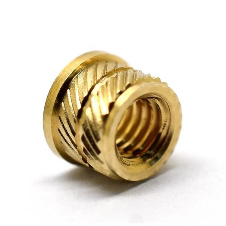 China Custom Stainless Steel Threaded Insert Nut Brass Knurled Nut M2 M3 M4 M5 M6 6.3Mm 10Mm Thread Brass Insert