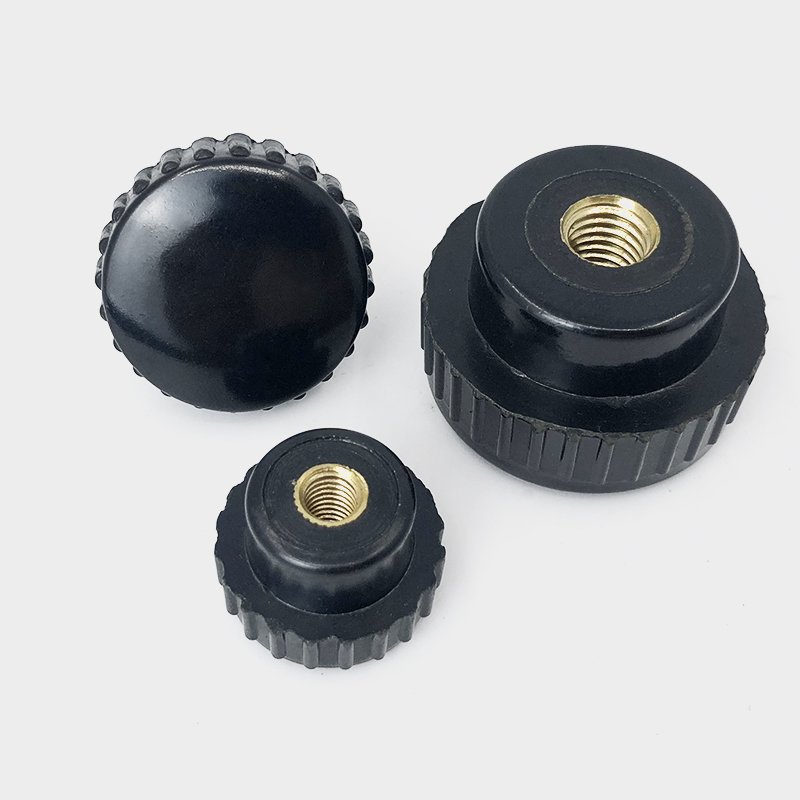 Fasteners M6 Thread Knobs Black Plastic Thumb Nuts for Furniture