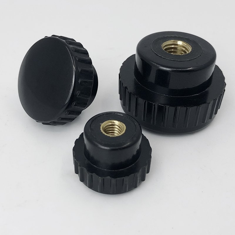 Fasteners M6 Thread Knobs Black Plastic Thumb Nuts for Furniture