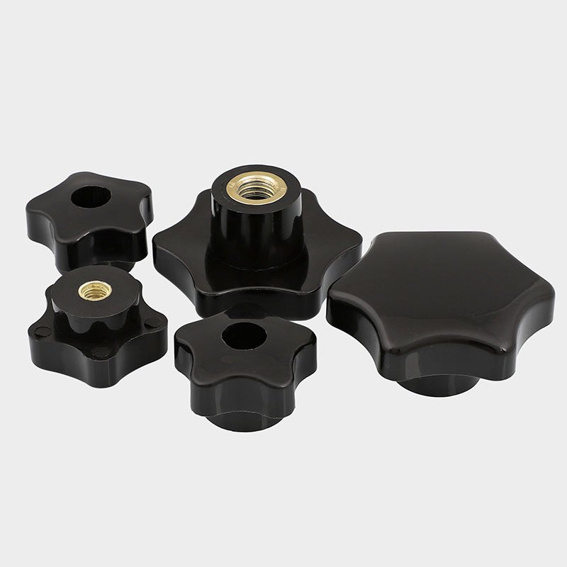 Fasteners M6 Thread Knobs Black Plastic Thumb Nuts for Furniture