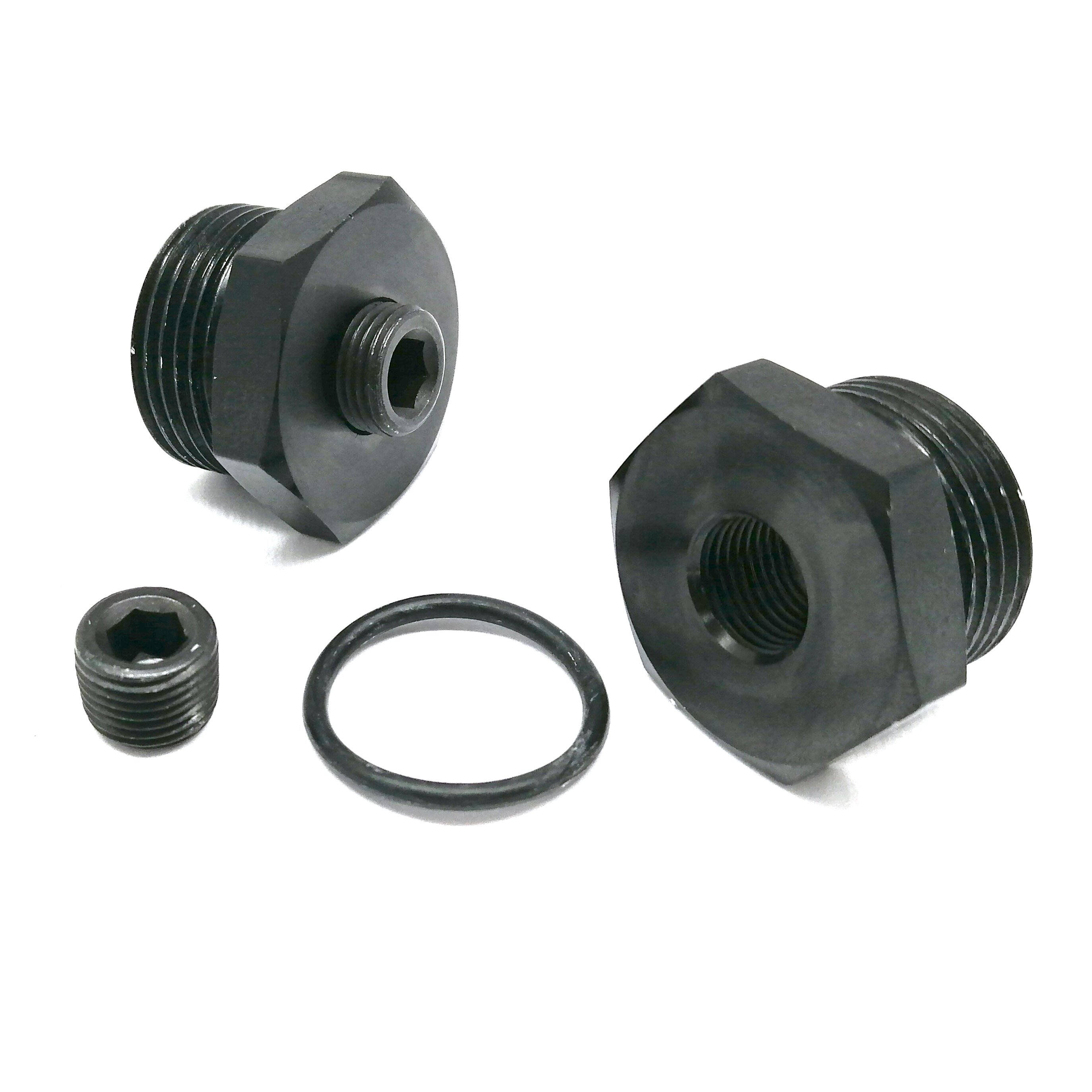 CNC Turning Booster Pressure Sensor Adapter Aluminum M22x1.5 To 1/8NPT Car Intake Air Heater Thread Adapter Auto Fastener