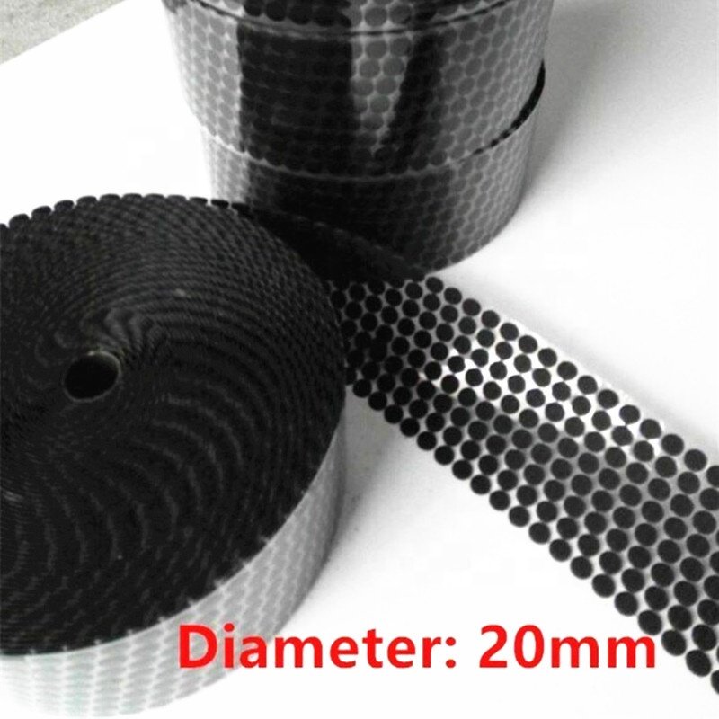 Colored Soft Adhesive Sticky Self Gripping Fastener Auto Attaches Round/Square Hook And Loop Button/Coin/Dot