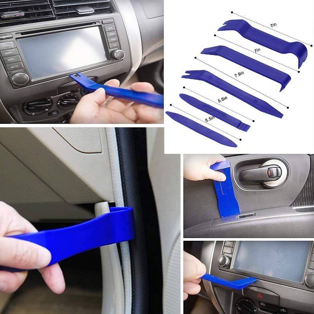 Auto Body Fastener Rivet Clip Kit - 447pcs Car Clips Set with Push Retainer Clips, Fastener Remover, Auto Trim Removal Tool