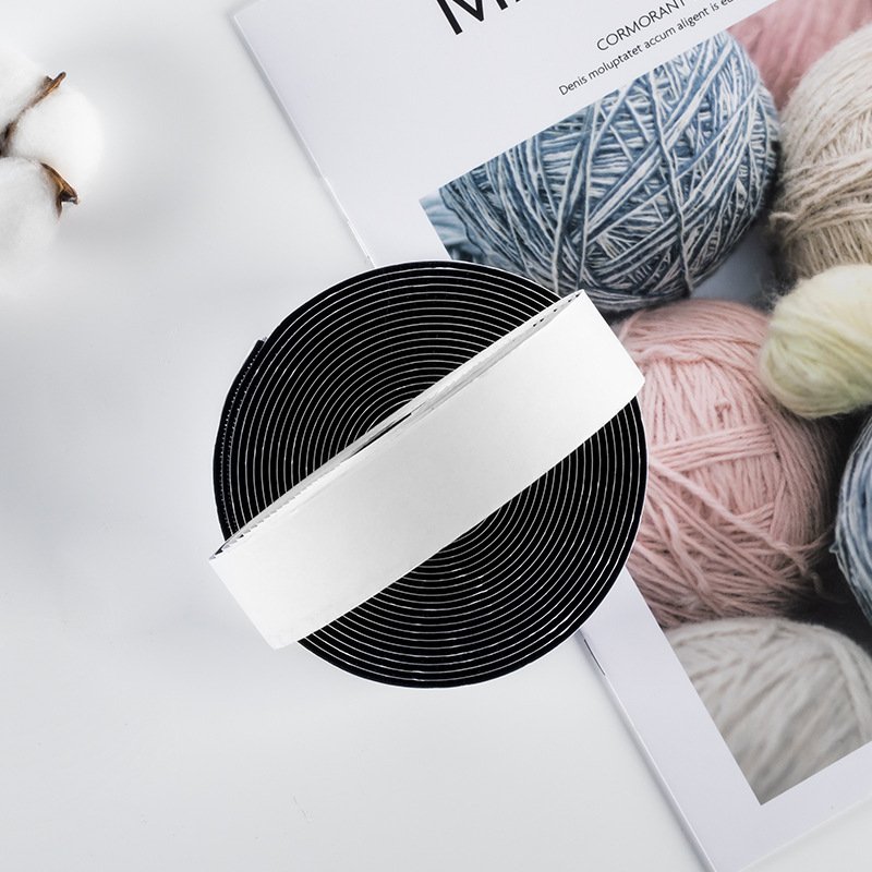 Self Adhesive Waterproof Hook and Loop Tape Sticky Back Fastening Velcroes Tape for Stationery and Household Auto Interior