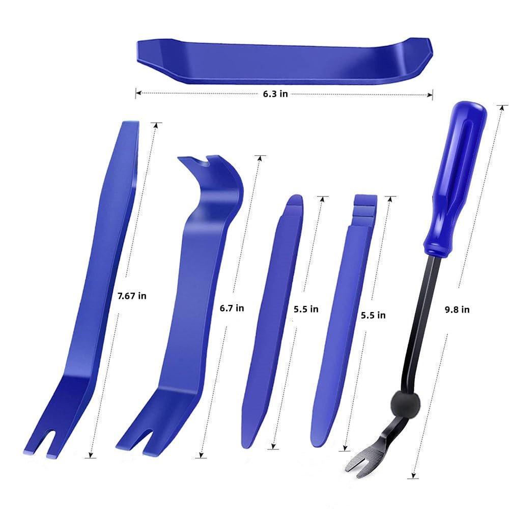 Vehicle Audio Installer Interior Door Panel Clip Fastener Removal Set No Scratch Plastic Pry Tool Kit Auto Trim Removal Tool Kit