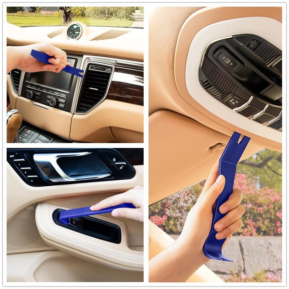 Vehicle Audio Installer Interior Door Panel Clip Fastener Removal Set No Scratch Plastic Pry Tool Kit Auto Trim Removal Tool Kit