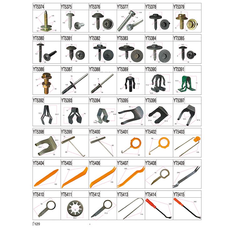 OEM Customizable Universal Car Metal Clip Fasten U Clip Fastener Automotive Stainless Steel Clip U Nut
