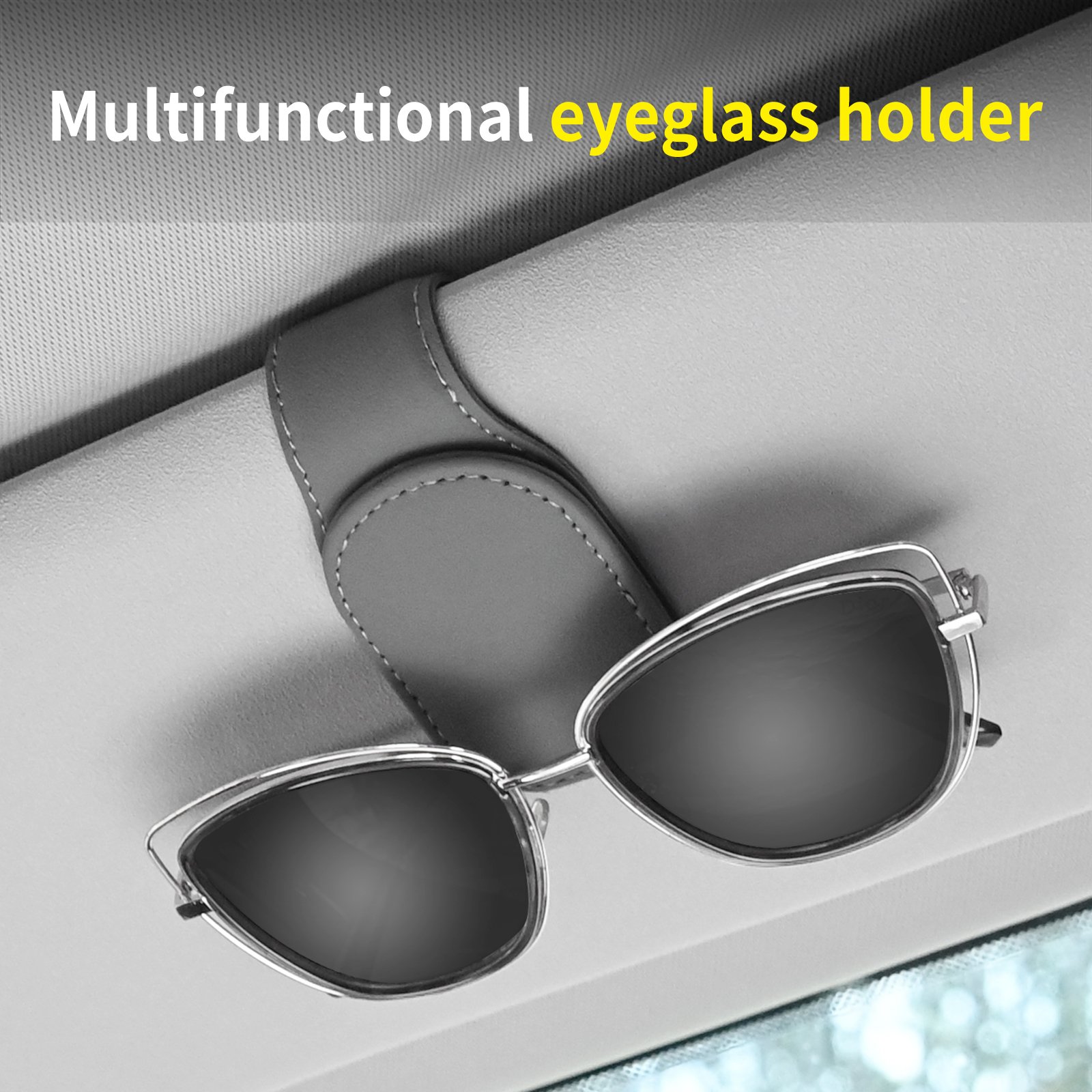 Accesorios Para Auto Universal Car Auto Sun Visor Glasses Box Sunglasses Clip Card Ticket Holder Stand Fastener Pen Case